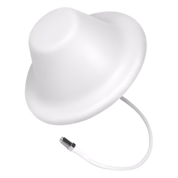 Antena Tipo Domo| 698-960/1710-2700 MHz, 2/4 dB | 75 Ohm, con conector F Hembra.