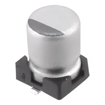 Capacitor Electrolítico de Aluminio de 1uF, 50V, 20% tipo SMD.