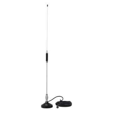 Antena Móvil para Rango de Frecuencia de Banda Civil (CB) 26.960 – 27.400 MHz.