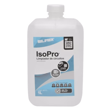 Alcohol Isopropilico para limpieza de equipos de vídeo, fibra óptica, cómputo, y equipo telefónico 1000 mL