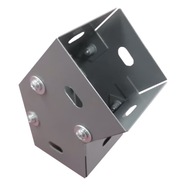 Derivación codo horizontal de 45 grados 100 X 100 mm, fabricado en lámina de acero al carbón