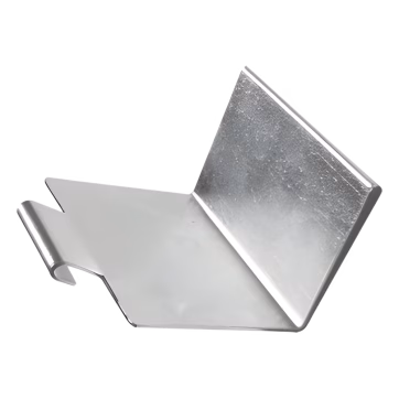 Placa Terminal de 100mm, con acabado Electro Zinc