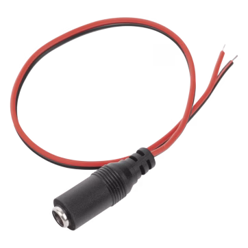 Cable con conector hembra, alimentación para Vcd con puntas libres.