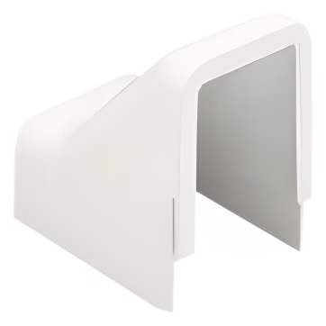 Conexión para techo falso/entrada, para uso con canaleta LD10, material ABS, Color Blanco Mate