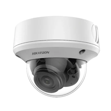Domo TURBOHD 4K (8 Megapixel) / Lente Mot. 2.7 a 13.5 mm / 40 mts IR EXIR / IP67 / 12 VCD / 24 VCA / TVI-AHD-CVI-CVBS / 9 a 15 VCD