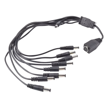 Cable con 9 Vías para Alimentar 8 Cámaras TURBOHD y DVR TURBOHD epcom / HIKVISION