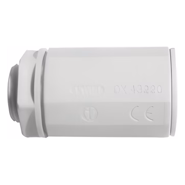 Conector de tubería rígida a caja (Racor), PVC Auto-extinguible, de 50 mm
