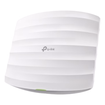 Punto de Acceso Omada, 802.11 b/g/n (2.4 GHz), hasta 300 Mbps, alimentación PoE pasivo, para montaje en techo, soporta hasta 50 clientes.