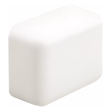 Tapa Final, para uso con canaleta LD5, material ABS, Color Blanco Mate