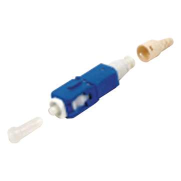 Conector de Fibra Óptica pre-pulido LightBow SC/UPC Simplex, Monomodo OS1/OS2, re-terminable, Color Azul