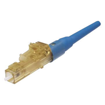 Conector de Fibra Óptica LC Simplex OptiCam, Monomodo 9/125 OS2, Pre-pulido, Color Azul