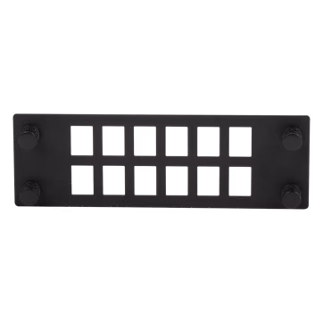 Placa Para 12 Adaptadores de Fibra Óptica, Uso con Gabinetes FPONE3 y FPONE4