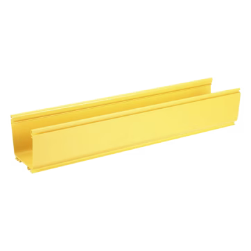 Canaleta FiberRunner? 4X4, de PVC Rígido, Color Amarillo, 1.8 m de Largo