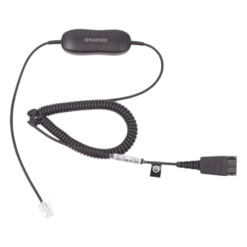 Jabra GN1200 cable enroscado con conexión QD y RJ-9 (88011-99)
