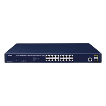 Switch Administrable Capa 2 de 16 puertos 10/100/1000T + 2 puertos SFP 100/1000X