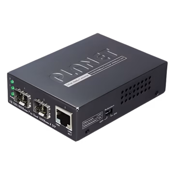 Convertidor de Medios 1000Base-T a Dual 1000BASE-X SFP