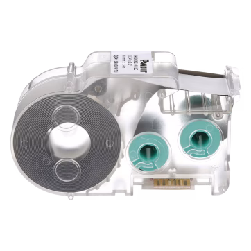 Casete de Etiquetas de Cinta Continua, Tubo TermoContractil, 4.6 mm de Diámetro, 8.6 mm de Ancho, 2.4 m de largo, para Cables 18-12 AWG, Color Blanco
