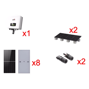 Kit Solar Interconexión / 5kW 220Vca / Incluye Inversor, Paneles Solares, Montaje y Conectores
