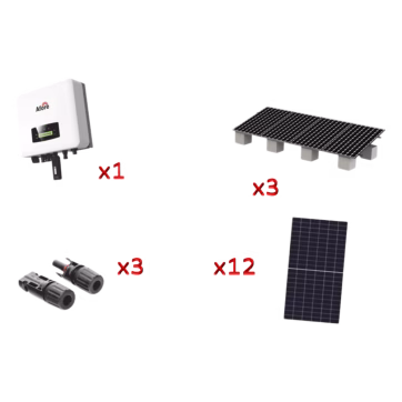 Kit Solar Interconexión / 7kW 220Vca / Incluye Inversor, Paneles Solares, Montaje y Conectores