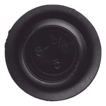 Tapón de plástico para perforación de 3/4 (paquete con 5 piezas)