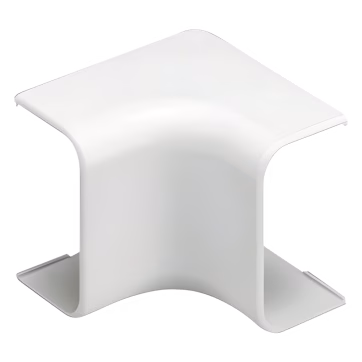 Esquinero interior, para uso con canaleta LD5, material ABS, Color Blanco Mate