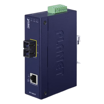 Convertidor de medios Industrial 10/100Base-TX a 100Base-FX Interfaz SC