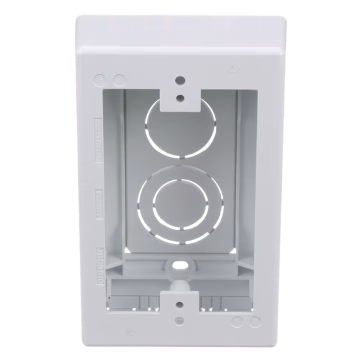 Caja de Pared Superficial, uso Universal con Placas de Pared, Con Cinta Adhesiva, Color Blanco