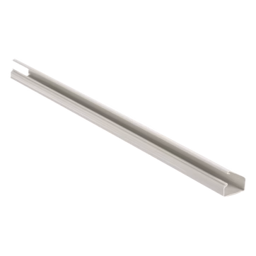Canaleta LD10 de PVC rígido, con cinta adhesiva para instalación sin herramientas, de 38.4 x 24 x 1828.8 mm, Color Blanco Mate
