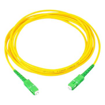 Jumper de Fibra Óptica Monomodo SC/APC SC/APC Simplex, color amarillo, 2 metros