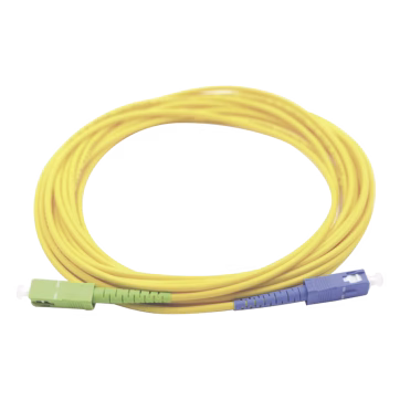 Jumper de Fibra Óptica Monomodo SC/UPC SC/APC Simplex, color amarillo 3 metros