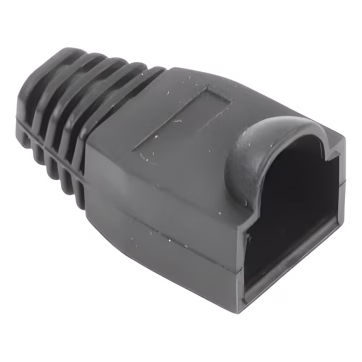 Capa Plástica para protección de Plug RJ45, Color Negro