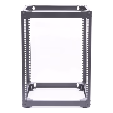 Rack Abierto de 4 Postes Instalación Pared o Piso de 14 Unidades, ¡Ideal para Equipo de Audio!