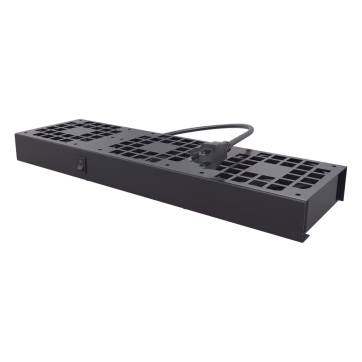 Kit de 3 Ventiladores 110 Vca (12 x 12 cm) con Clavija para Gabinete de Piso.