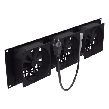 Kit de 3 Ventilador 110 Vca (12 x 12 cm) para rack con clavija 5-15P