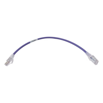 Patch Cord MC6 Modular Cat6 UTP, CM/LS0H, 1ft, Color Violeta