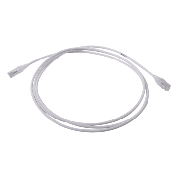 Patch Cord MC6 Modular Cat6 UTP, CM/LS0H, 7ft, Color Blanco, Diámetro Reducido (28AWG)