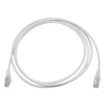 Patch Cord MC6 Modular Cat6 UTP, CM/LS0H, 7ft, Color Blanco, Versión Bulk (Sin Empaque Individual)