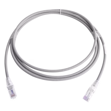 Patch Cord MC6 Modular Cat6 UTP, CM/LS0H, 7ft, Color Gris, Versión Bulk (Sin Empaque Individual)