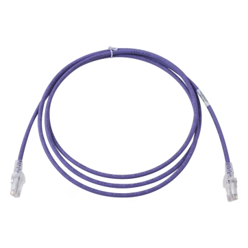 Patch Cord MC6 Modular Cat6 UTP, CM/LS0H, 7ft, Color Violeta, Versión Bulk (Sin Empaque Individual)