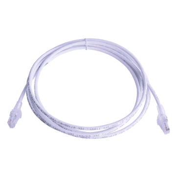 Patch Cord MC6 Modular Cat6 UTP, CM/LS0H, 10ft, Color Blanco, Versión Bulk (Sin Empaque Individual)