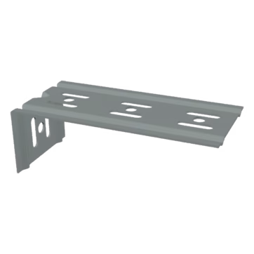 Ménsula económica, para montaje en pared, para anchos de charola de 150mm, con acabado Electro Zinc