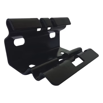 Mini clip automático con baño de pintura epóxica en color NEGRO, para unir tramos de charola
