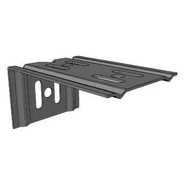 Ménsula económica MallaFils, para montaje en pared, para anchos de charola de 100 mm, con acabado electrozinc