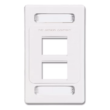 Placa de pared modular MAX, de 4 salidas, color blanco