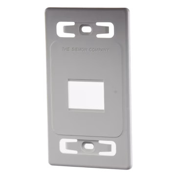 Placa de pared modular MAX, de 2 salidas, color blanco