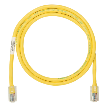 Cable de parcheo UTP Categoría 5e, con plug modular en cada extremo – 1.5 m. – Amarillo