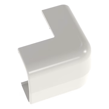 Esquinero exterior, para uso con canaleta LD5, material ABS, Color Blanco Mate
