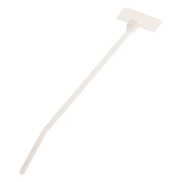 Cincho Para Identificación, 109 mm de Largo, Área de Marcado de 7.9 x 19.1 mm, Nylon 6.6, Color Natural, Bolsa de 100pz