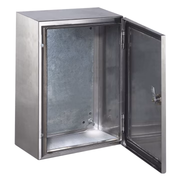 Gabinete de Acero Inoxidable IP66 Uso en Intemperie (400 x 600 x 250 mm) con Placa Interna Galvanizada.