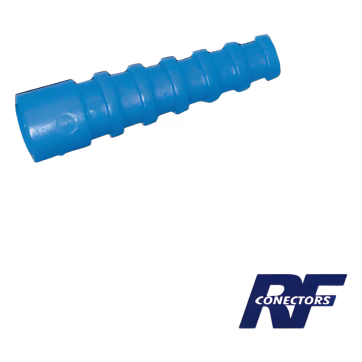 Soporte Azúl de Alivio a Tensión en Conectores y Cables tipo RG-58/U, RG-142/U, LMR-195.